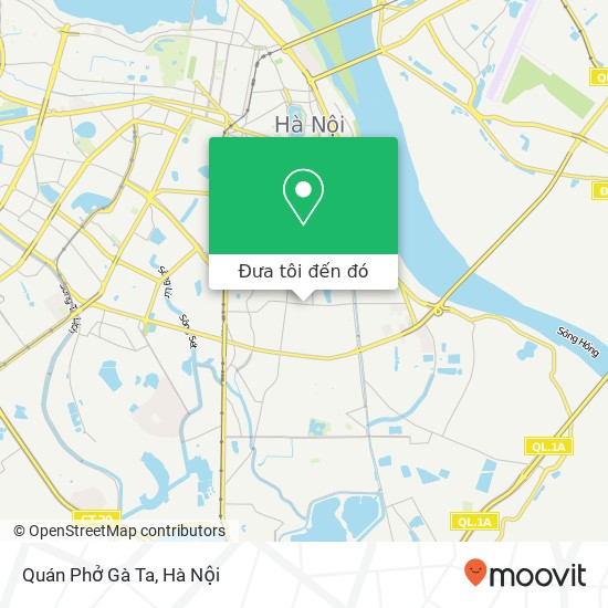 Bản đồ Quán Phở Gà Ta, PHỐ Thanh Nhàn Quận Hai Bà Trưng, Hà Nội