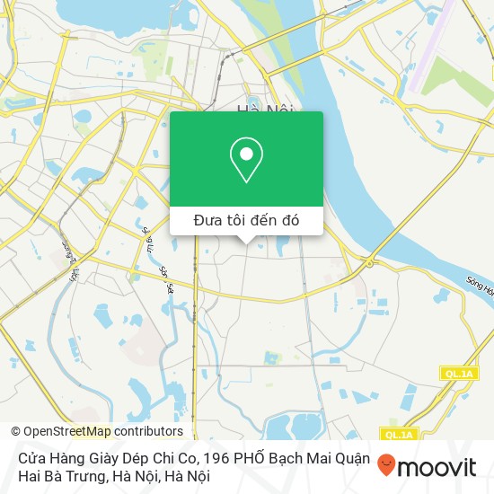 Bản đồ Cửa Hàng Giày Dép Chi Co, 196 PHỐ Bạch Mai Quận Hai Bà Trưng, Hà Nội