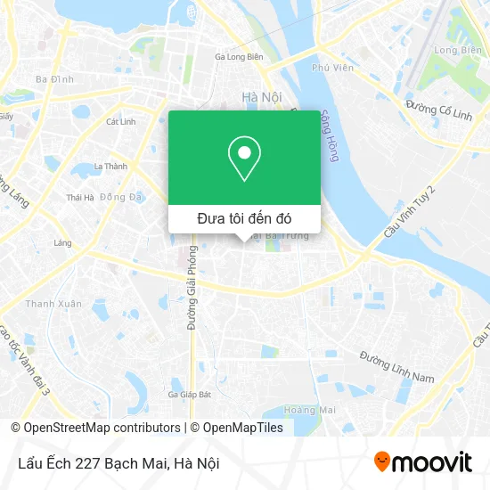 Bản đồ Lẩu Ếch 227 Bạch Mai