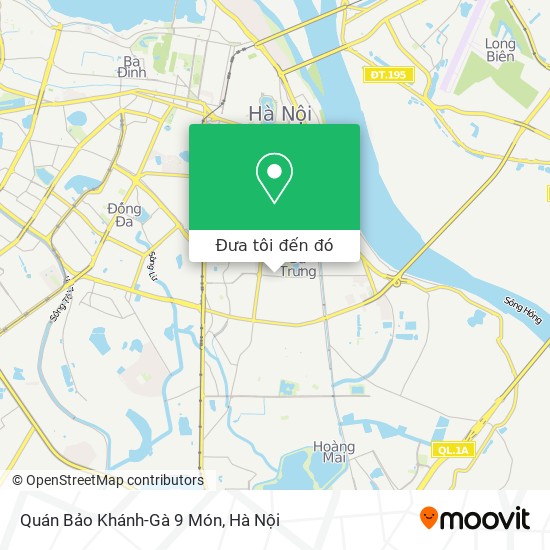 Bản đồ Quán Bảo Khánh-Gà 9 Món