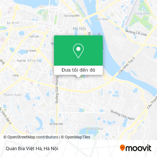 Bản đồ Quán Bia Việt Hà