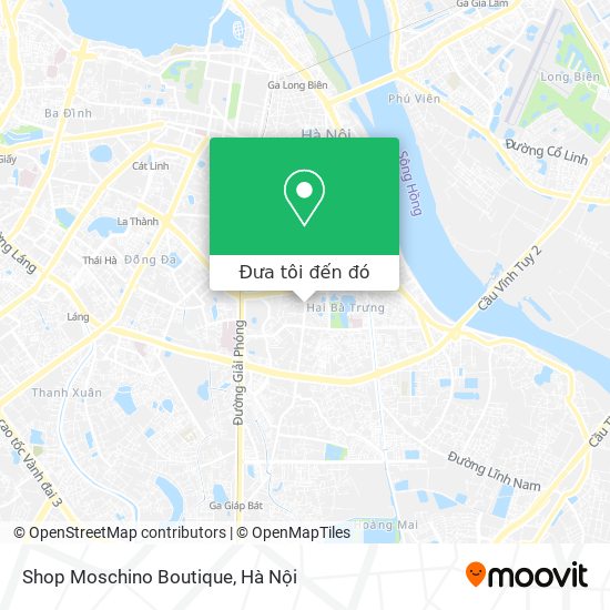 Bản đồ Shop Moschino Boutique