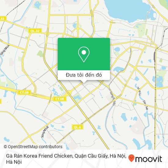 Bản đồ Gà Rán Korea Friend Chicken, Quận Cầu Giấy, Hà Nội
