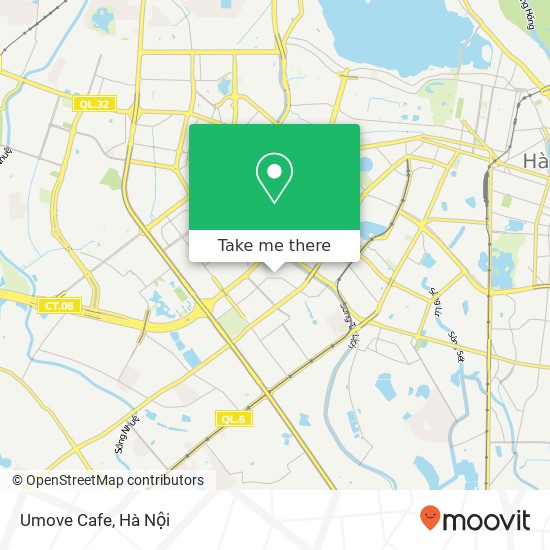 Bản đồ Umove Cafe, Quận Cầu Giấy, Hà Nội