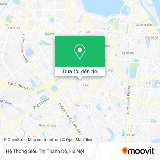Bản đồ Hệ Thống Siêu Thị Thành Đô