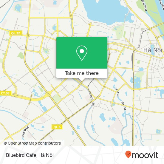 Bản đồ Bluebird Cafe, PHỐ Láng Hạ Quận Đống Đa, Hà Nội