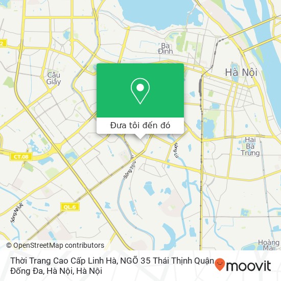 Bản đồ Thời Trang Cao Cấp Linh Hà, NGÕ 35 Thái Thịnh Quận Đống Đa, Hà Nội