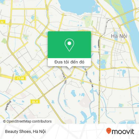 Bản đồ Beauty Shoes, PHỐ Thái Thịnh Quận Đống Đa, Hà Nội