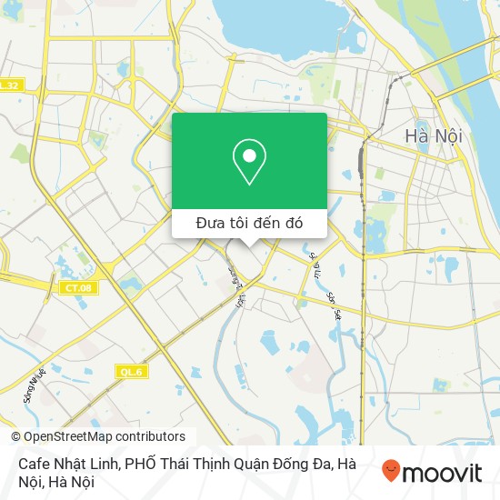 Bản đồ Cafe Nhật Linh, PHỐ Thái Thịnh Quận Đống Đa, Hà Nội