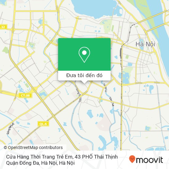 Bản đồ Cửa Hàng Thời Trang Trẻ Em, 43 PHỐ Thái Thịnh Quận Đống Đa, Hà Nội