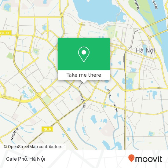 Bản đồ Cafe Phố, PHỐ Thái Thịnh Quận Đống Đa, Hà Nội
