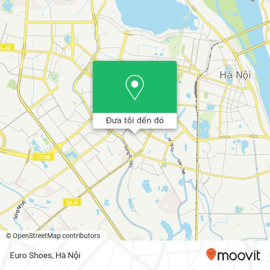 Bản đồ Euro Shoes, PHỐ Thái Thịnh Quận Đống Đa, Hà Nội