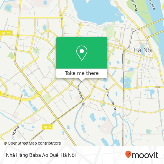 Bản đồ Nhà Hàng Baba Ao Quê, PHỐ Thái Thịnh Quận Đống Đa, Hà Nội