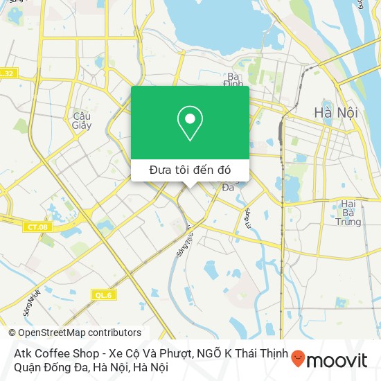 Bản đồ Atk Coffee Shop - Xe Cộ Và Phượt, NGÕ K Thái Thịnh Quận Đống Đa, Hà Nội