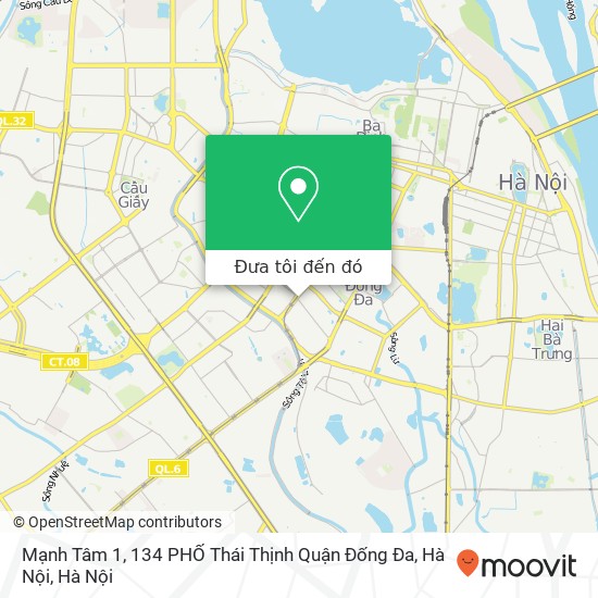 Bản đồ Mạnh Tâm 1, 134 PHỐ Thái Thịnh Quận Đống Đa, Hà Nội