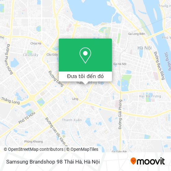 Bản đồ Samsung Brandshop 98 Thái Hà