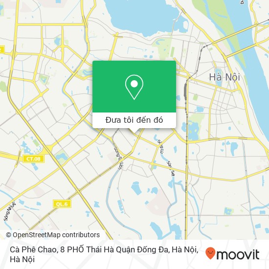 Bản đồ Cà Phê Chao, 8 PHỐ Thái Hà Quận Đống Đa, Hà Nội