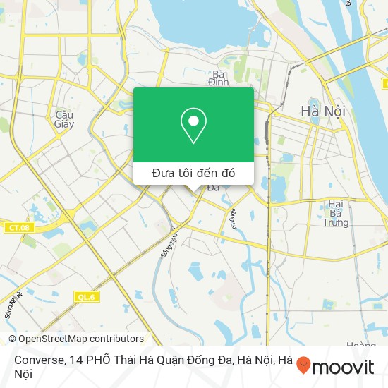 Bản đồ Converse, 14 PHỐ Thái Hà Quận Đống Đa, Hà Nội