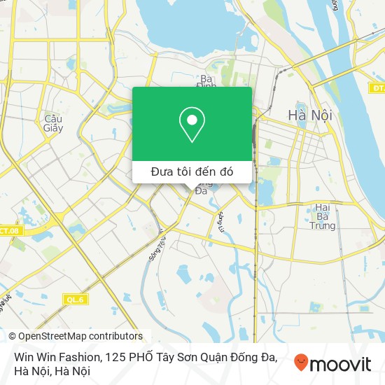 Bản đồ Win Win Fashion, 125 PHỐ Tây Sơn Quận Đống Đa, Hà Nội