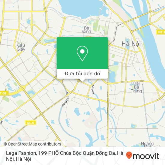 Bản đồ Lega Fashion, 199 PHỐ Chùa Bộc Quận Đống Đa, Hà Nội