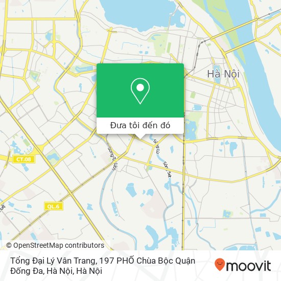 Bản đồ Tổng Đại Lý Vân Trang, 197 PHỐ Chùa Bộc Quận Đống Đa, Hà Nội
