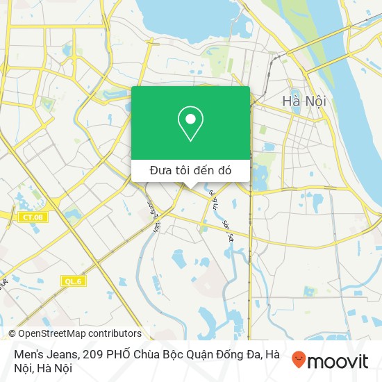 Bản đồ Men's Jeans, 209 PHỐ Chùa Bộc Quận Đống Đa, Hà Nội