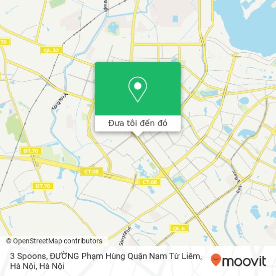 Bản đồ 3 Spoons, ĐƯỜNG Phạm Hùng Quận Nam Từ Liêm, Hà Nội