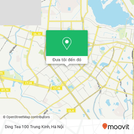 Bản đồ Ding Tea 100 Trung Kính, PHỐ Trung Kính Quận Cầu Giấy, Hà Nội