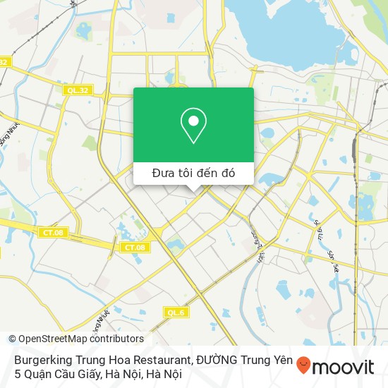 Bản đồ Burgerking Trung Hoa Restaurant, ĐƯỜNG Trung Yên 5 Quận Cầu Giấy, Hà Nội