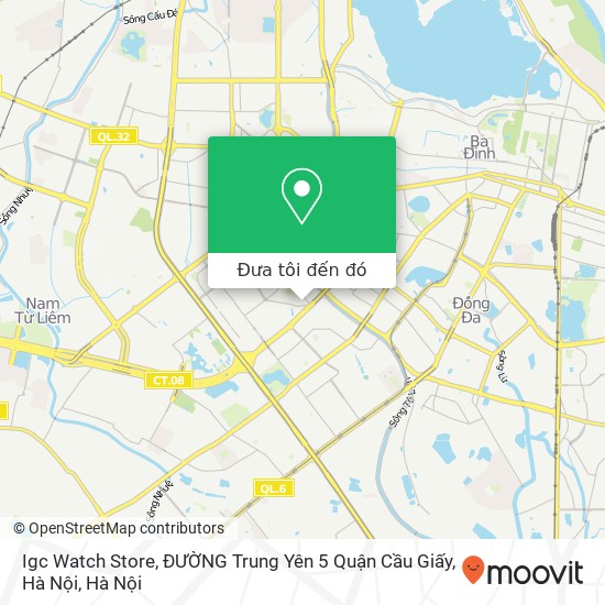 Bản đồ Igc Watch Store, ĐƯỜNG Trung Yên 5 Quận Cầu Giấy, Hà Nội