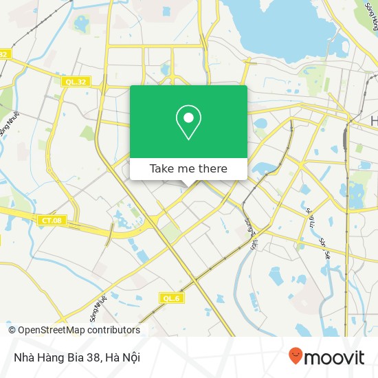 Bản đồ Nhà Hàng Bia 38, 38 ĐƯỜNG Trần Duy Hưng Quận Cầu Giấy, Hà Nội