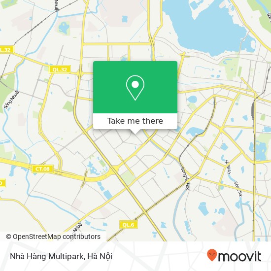 Bản đồ Nhà Hàng Multipark, ĐƯỜNG Trung Hòa Quận Cầu Giấy, Hà Nội
