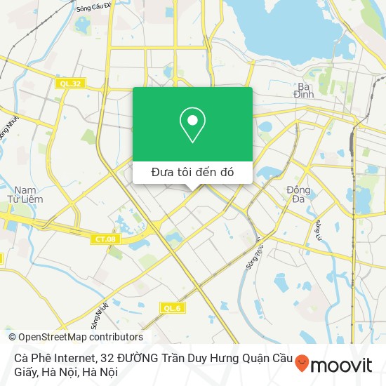 Bản đồ Cà Phê Internet, 32 ĐƯỜNG Trần Duy Hưng Quận Cầu Giấy, Hà Nội