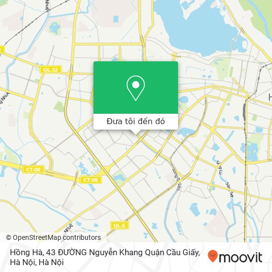 Bản đồ Hồng Hà, 43 ĐƯỜNG Nguyễn Khang Quận Cầu Giấy, Hà Nội