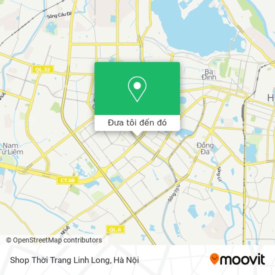 Bản đồ Shop Thời Trang Linh Long