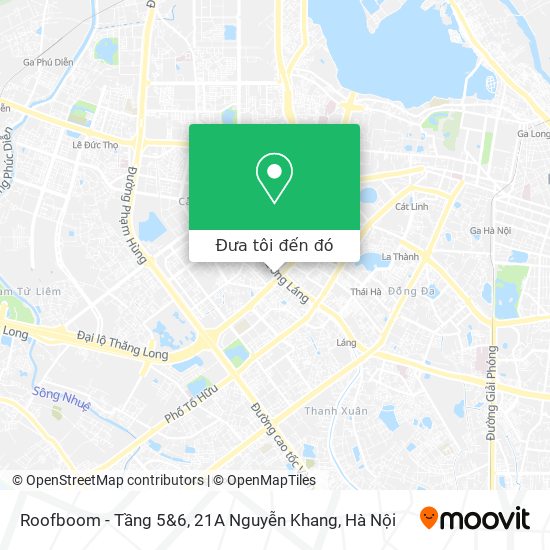 Bản đồ Roofboom - Tầng 5&6, 21A Nguyễn Khang