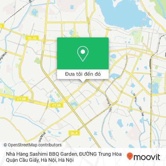 Bản đồ Nhà Hàng Sashimi BBQ Garden, ĐƯỜNG Trung Hòa Quận Cầu Giấy, Hà Nội