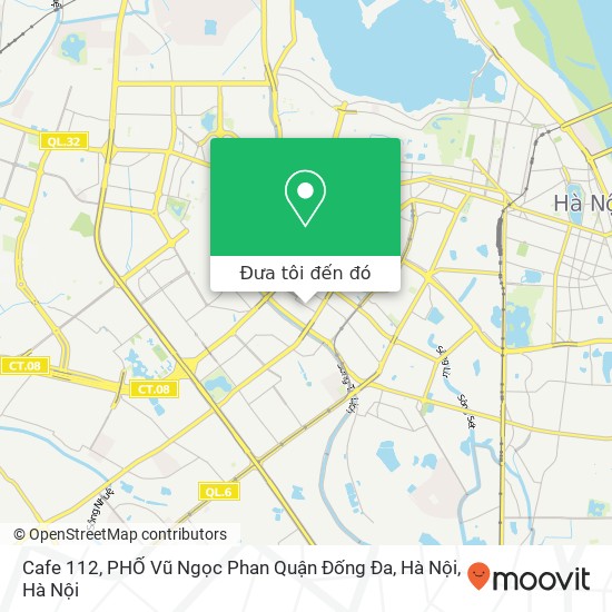 Bản đồ Cafe 112, PHỐ Vũ Ngọc Phan Quận Đống Đa, Hà Nội
