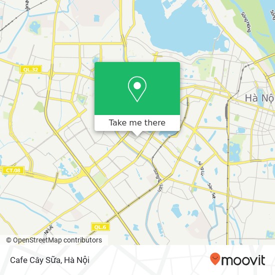 Bản đồ Cafe Cây Sữa, ĐƯỜNG Nguyên Hồng Quận Đống Đa, Hà Nội