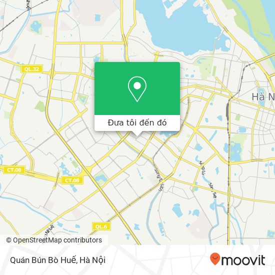 Bản đồ Quán Bún Bò Huế, 56 ĐƯỜNG Nguyên Hồng Quận Đống Đa, Hà Nội