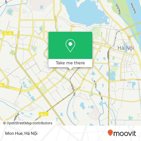 Bản đồ Mon Hue, NGÕ Thái Hà Quận Đống Đa, Hà Nội