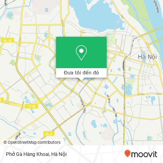 Bản đồ Phở Gà Hàng Khoai, PHỐ Thái Hà Quận Đống Đa, Hà Nội