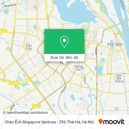 Bản đồ Cháo Ếch Singapore Sentosa - 296 Thái Hà