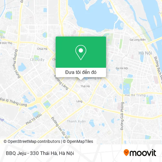 Bản đồ BBQ Jeju - 330 Thái Hà