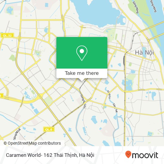 Bản đồ Caramen World- 162 Thái Thịnh, PHỐ Thái Thịnh Quận Đống Đa, Hà Nội