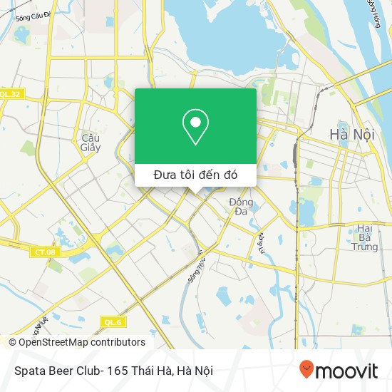 Bản đồ Spata Beer Club- 165 Thái Hà
