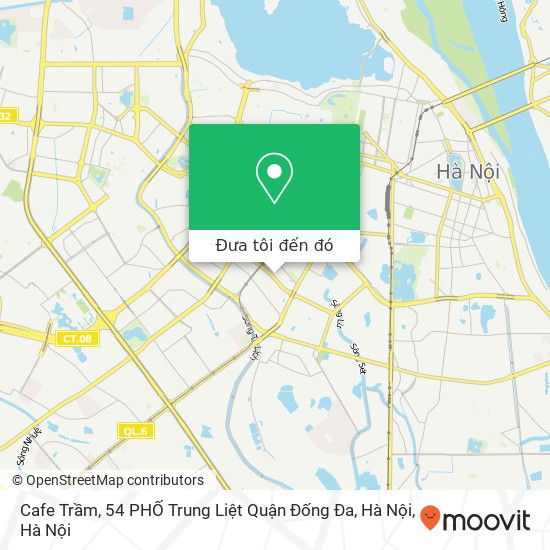 Bản đồ Cafe Trầm, 54 PHỐ Trung Liệt Quận Đống Đa, Hà Nội
