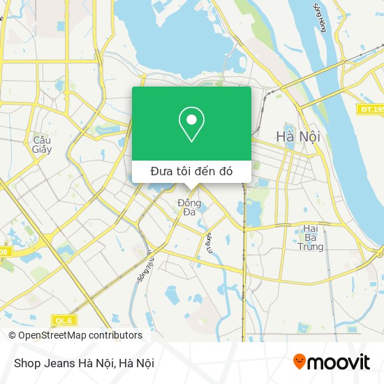 Bản đồ Shop Jeans Hà Nội