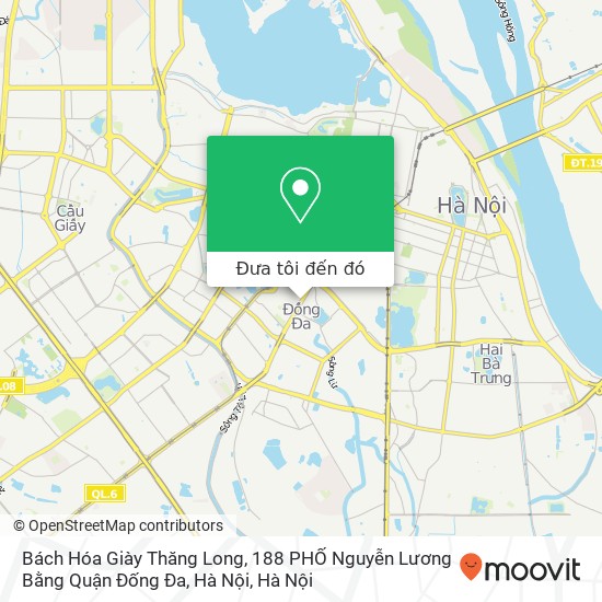 Bản đồ Bách Hóa Giày Thăng Long, 188 PHỐ Nguyễn Lương Bằng Quận Đống Đa, Hà Nội