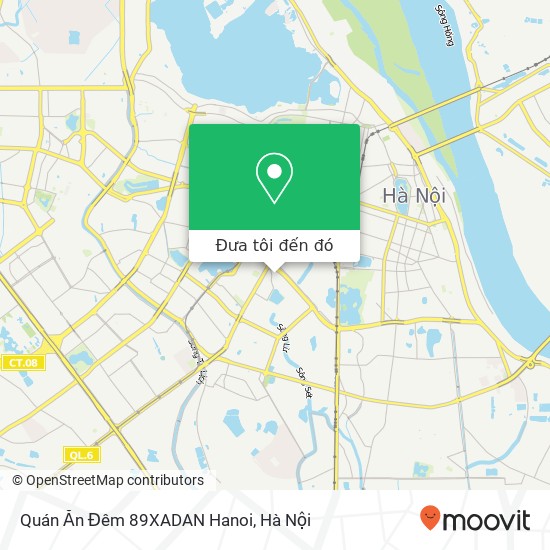 Bản đồ Quán Ăn Đêm 89XADAN Hanoi, 89 NGÕ Xã Đàn Quận Đống Đa, Hà Nội